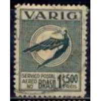 VA0024U-SELO VARIG ICARO ESTILIZADO, 1$500 RÉIS - 1931 - U VA0024U-SELO VARIG ICARO ESTILIZADO, 1$500 RÉIS - 1931 - U
