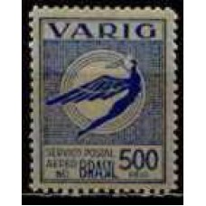 VA0028N-SELO VARIG ICARO ESTILIZADO NOVAS CORES, 500 RÉIS - 1932 - N
