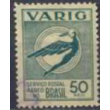 VA0029U-SELO VARIG ICARO ESTILIZADO NOVAS CORES, 50 RÉIS - 1933 - U
