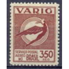 VA0030N-SELO VARIG ICARO ESTILIZADO NOVAS CORES, 350 RÉIS - 1933 - N
