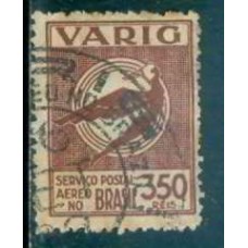 VA0030U-SELO VARIG ICARO ESTILIZADO NOVAS CORES, 350 RÉIS - 1933 - U