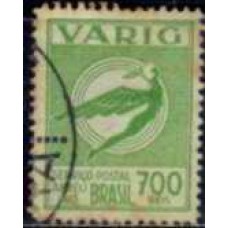VA0039U-SELO VARIG ICARO ESTILIZADO NOVAS CORES, 700 RÉIS - 1934 - U