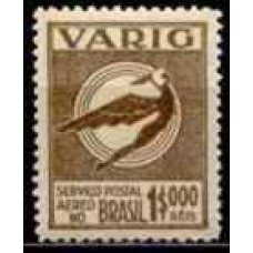 VA0046N-SELO VARIG ICARO ESTILIZADO NOVAS CORES, 1$000 RÉIS SÉPIA - 1934 - N