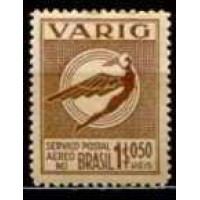 VA0048N-SELO VARIG ICARO ESTILIZADO NOVAS CORES, 1$050 RÉIS - 1934 - N