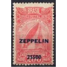 ZE0010N.01-SELO ZEPPELIN, A-18 SOBRETAXADO 2$500 SOBRE 200 RÉIS - 1931 - N COM GOMA