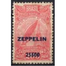 ZE0010N.02-SELO ZEPPELIN, A-18 SOBRETAXADO 2$500 SOBRE 200 RÉIS - 1931 - N COM GOMA