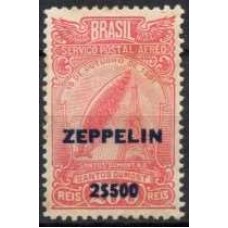 ZE0010N.04-SELO ZEPPELIN, A-18 SOBRETAXADO 2$500 SOBRE 200 RÉIS - 1931 - N COM GOMA