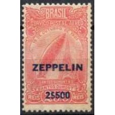 ZE0010N.06-SELO ZEPPELIN, A-18 SOBRETAXADO 2$500 SOBRE 200 RÉIS - 1931 - N COM GOMA