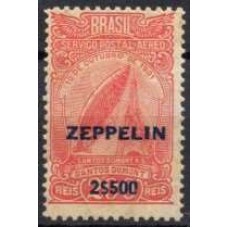 ZE0010N.07-SELO ZEPPELIN, A-18 SOBRETAXADO 2$500 SOBRE 200 RÉIS - 1931 - N COM GOMA