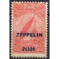 ZE0010N.09-SELO ZEPPELIN, A-18 SOBRETAXADO 2$500 SOBRE 200 RÉIS - 1931 - N COM GOMA