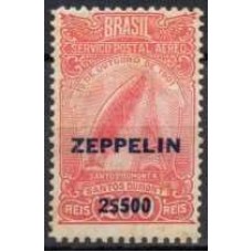 ZE0010N.11-SELO ZEPPELIN, A-18 SOBRETAXADO 2$500 SOBRE 200 RÉIS - 1931 - N COM GOMA