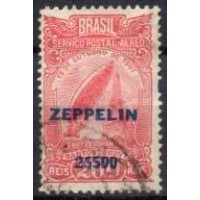 ZE0010U.02-SELO ZEPPELIN, A-18 SOBRETAXADO 2$500 SOBRE 200 RÉIS - 1931 - U