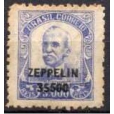 ZE0012N.01-SELO 240 SOBRETAXADO ZEPPELIN 3$500 SOBRE 5.000 RÉIS - 1932 - N COM GOMA