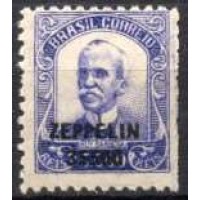 ZE0012N.03-SELO 240 SOBRETAXADO ZEPPELIN 3$500 SOBRE 5.000 RÉIS - 1932 - N COM GOMA - PICOTE VERTICAL DIREITO CORTADO