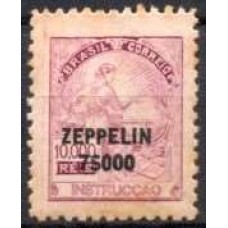ZE0013N.01-SELO 241 SOBRETAXADO ZEPPELIN 7$000 SOBRE 10000 RÉIS - 1932 - N COM GOMA