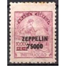 ZE0013N.02-SELO 241 SOBRETAXADO ZEPPELIN 7$000 SOBRE 10000 RÉIS - 1932 - N COM GOMA
