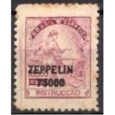 ZE0013N.03-SELO 241 SOBRETAXADO ZEPPELIN 7$000 SOBRE 10000 RÉIS - 1932 - N COM GOMA