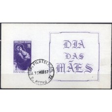 BL0022US.04-BLOCO DIA DAS MÃES, SEM NUMERAÇÃO - 1967 - U