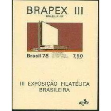 BL0041M-BLOCO EXPOSIÇÃO FILATÉLICA BRASILEIRA BRAPEX III - INAUGURAÇÃO DO EDIFÍCIO SEDE DA ECT - 1978 - MINT BL0041M-BLOCO EXPOSIÇÃO FILATÉLICA BRASILEIRA BRAPEX III - INAUGURAÇÃO DO EDIFÍCIO SEDE DA ECT - 1978 - MINT