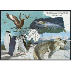 BL0084U.01-BLOCO PROANTAR- PROGRAMA ANTÁRTICO BRASILEIRO - FAUNA ANTÁRTICA - 1990 - U BL0084U.01-BLOCO PROANTAR- PROGRAMA ANTÁRTICO BRASILEIRO - FAUNA ANTÁRTICA - 1990 - U