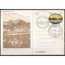 BP0162.03-BILHETE POSTAL EXPOSIÇÃO FILATÉLICA BRASILIANA 79 - PINTURAS DO RIO DE JANEIRO DO SÉCULO XVIII - CPD E CBC RIO DE JANEIRO - FERRUGEM ACENTUADA
