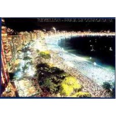 BP0232-BILHETE POSTAL REVEILLON PRAIA DE COPACABANA - RIO DE JANEIRO - 2002
