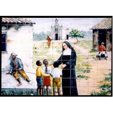 BP0242-BILHETE POSTAL MADRE PAULINA - CRIANÇAS E ÓRFÃOS - 2002