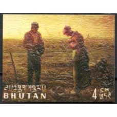 BUT0175M-SELO PINTURAS, 4CH - BUTÃO - 1968 - MINT - IMPRESSÃO SOBRE CARTÃO IMITANDO PINTURA