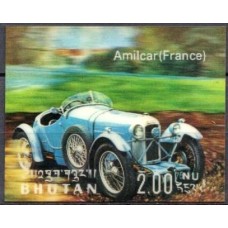 BUT0312M-SELO VEÍCULOS CLÁSSICOS, 2N - BUTÃO - 1971 - MINT - 3D