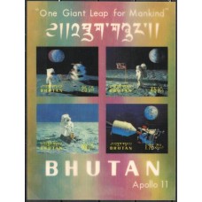BUTB028M-BLOCO APOLO XI II - BUTÃO - 1969 - MINT - 3D