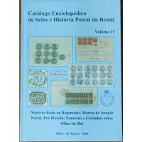 CAB005-CATÁLOGO RHM DE SELOS DO BRASIL - ENCICLOPÉDICO VOLUME 1I - PRÉ FILATELIA E IMPÉRIO ATÉ NUMERAIS