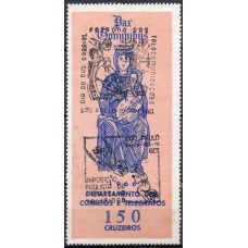 CR1970.01-CARIMBOS DIA DE SÃO GABRIEL E EXPOSIÇÃO PAULISTA DE FILATELIA RELIGIOSA - SÃO PAULO - 1970 - 