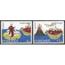 FAR0254M-SÉRIE EUROPA - A EUROPA E AS DESCOBERTAS - FAROÉ - 1994 - MINT