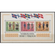 FARB001N-BLOCO INAUGURAÇÃO DA CASA NÓRDICA DE TORSHAVN - FAROÉ - 1983 - N