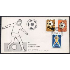 FD0146.10-FDC XI CAMPEONATO MUNDIAL DE FUTEBOL ARGENTINA - 1978 - CPD PERNAMBUCO E CBC RECIFE