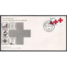 FD0169.02-FDC 70 ANOS DA CRUZ VERMELHA BRASILEIRA - 1978 - CPD PARANÁ