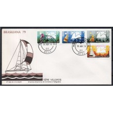 FD0173.01-FDC EXPOSIÇÃO FILATÉLICA BRASILIANA 79 - VELEIROS - 1979 - CPD GOIÁS