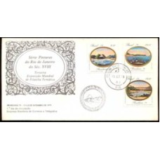 FD0184.01-FDC EXPOSIÇÃO FILATÉLICA BRASILIANA 79 - PINTURAS DO RIO DE JANEIRO DO SÉCULO XVIII - 1979 - CPD E CBC RIO DE JANEIRO