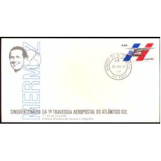 FD0200.01-FDC CINQUENTENÁRIO DA 1ª TRAVESSIA AEROPOSTAL DO ATLÂNTICO SUL - 1980 - CPD SÃO PAULO