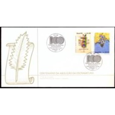 FD0444.02-FDC CENTENÁRIO DA ABOLIÇÃO ESCRAVATURA - 1988 - CBC FORTALEZA