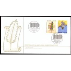 FD0444.06-FDC CENTENÁRIO DA ABOLIÇÃO ESCRAVATURA - 1988 - CBC SALVADOR