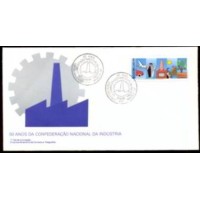 FD0451.01-FDC 50 ANOS DA CONFEDERAÇÃO NACIONAL DA INDÚSTRIA - 1988 - CBC BRASÍLIA FD0451.01-FDC 50 ANOS DA CONFEDERAÇÃO NACIONAL DA INDÚSTRIA - 1988 - CBC BRASÍLIA