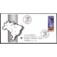 FD0460.01-FDC 10 ANOS ANSAT - ESTAÇÕES TERRENAS DE COMUNICAÇÃO VIA SATÉLITE - 1988 - CBC BRASÍLIA FD0460.01-FDC 10 ANOS ANSAT - ESTAÇÕES TERRENAS DE COMUNICAÇÃO VIA SATÉLITE - 1988 - CBC BRASÍLIA