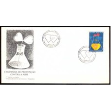 FD0498.01-FDC DIA MUNDIAL DA SAÚDE - CAMPANHA DE PREVENÇÃO CONTRA A AIDS - 1990 - CBC BRASÍLIA
