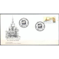 FD0531.01-FDC 100 ANOS DE FUNDAÇÃO DO JORNAL DO BRASIL - 1991 - CBC RIO DE JANEIRO