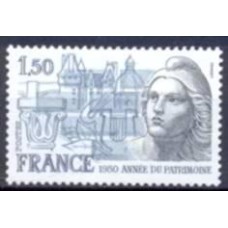 FRA2092N-SELO ANO DO PATRIMÔNIO - FRANÇA - 1980 - N
