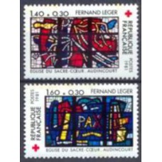 FRA2175N-SÉRIE PRÓ CRUZ VERMELHA - IGREJA DO SAGRADO CORAÇÃO DE AUDINCOURT - FRANÇA - 1981 - N