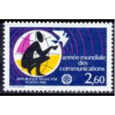 FRA2260N-SELO ANO MUNDIAL DAS COMUNICAÇÕES - FRANÇA - 1983 - N
