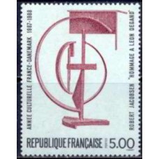 FRA2551N-SELO SÉRIE ARTÍSTICA - ANO CULTURAL FRANÇA-DINAMARCA - FRANÇA - 1988 - N