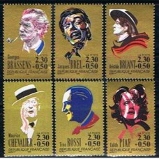 FRA2649N-SÉRIE GRANDES NOMES DA CANÇÃO FRANCESA - FRANÇA - 1990 - N